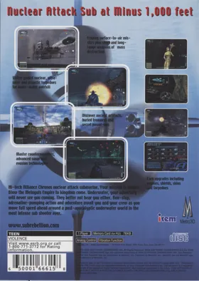 Sub Rebellion box cover back